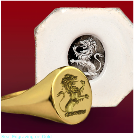 Seal Engraving on Gold